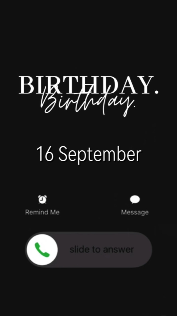 HBD 16 SEPT 2026