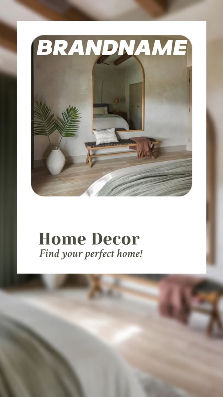Home Decoration Display in a UI Style