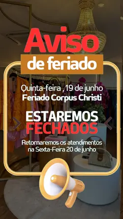 Aviso feriado 