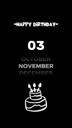 HBD 03 NOVEMBER