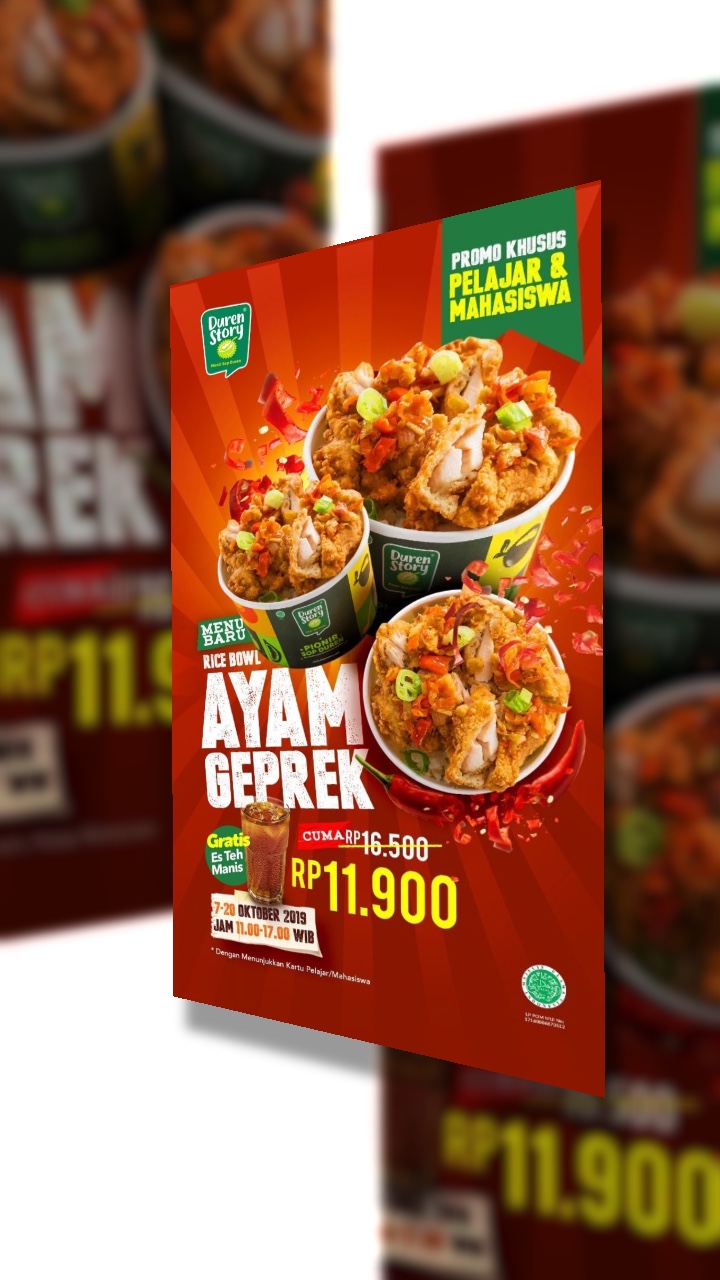 Affiche alimentaire Promo