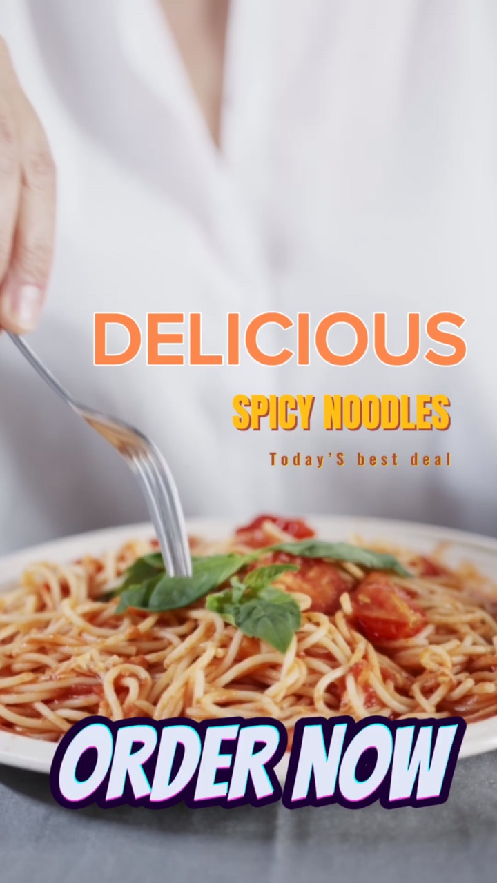 Noodle Food Product Display Tiktok Style