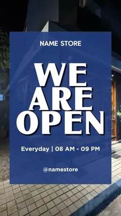 WE ARE OPEN