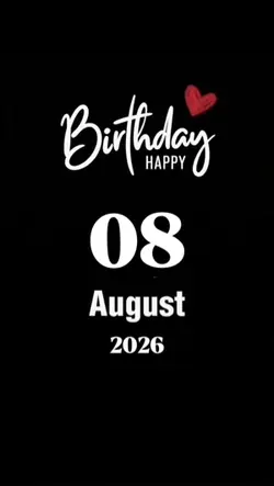 Hbd 08 August 2026