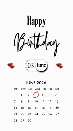 BIRTHDAY 03 JUNE