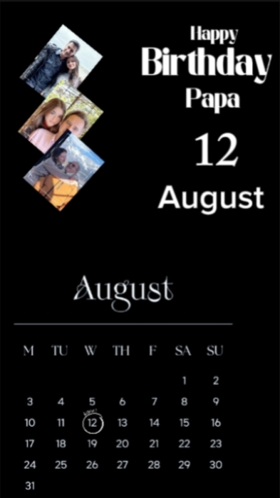 HBD Papa 12 August