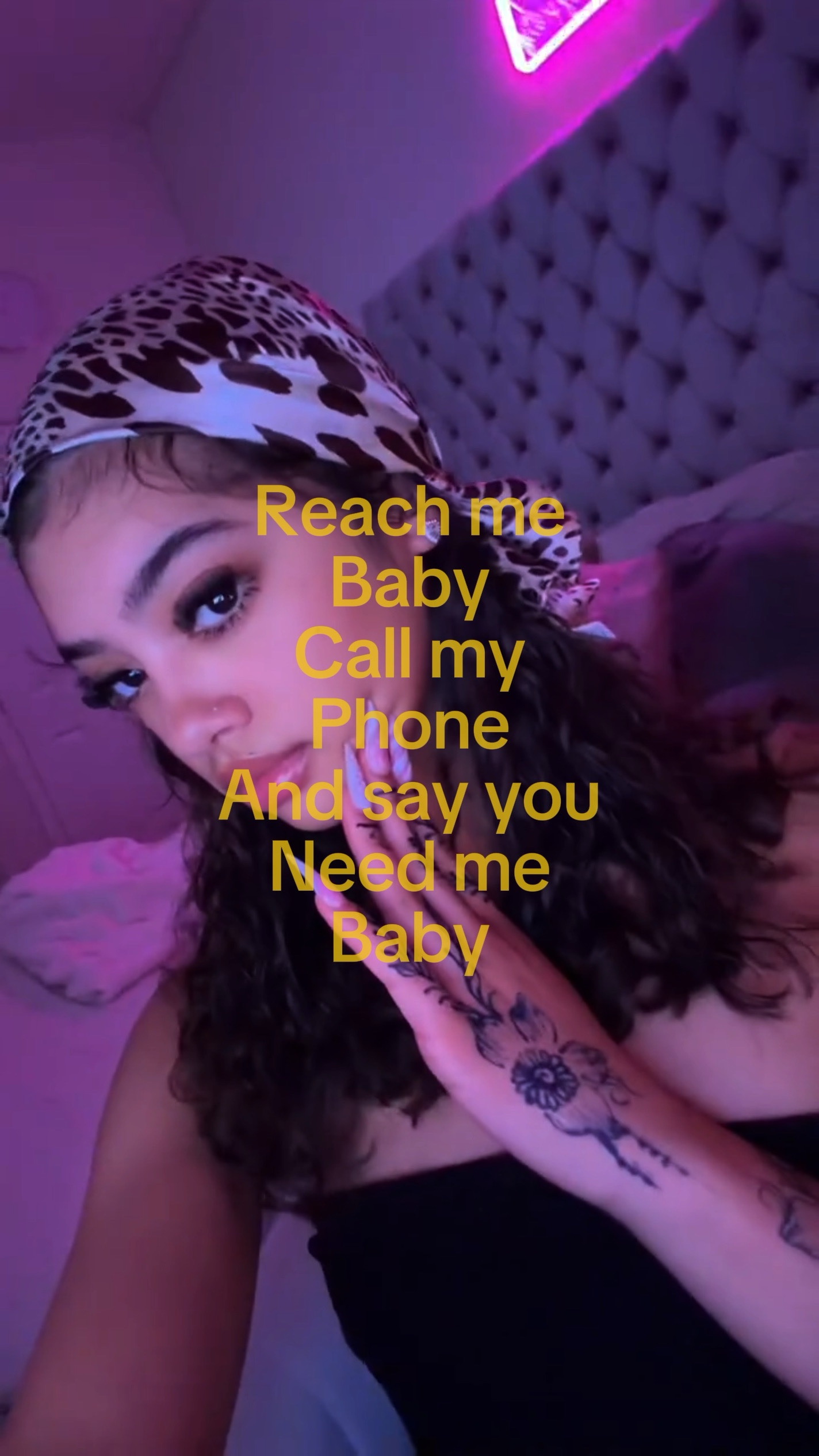 Reach me baby