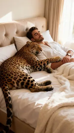 sleep with leopard