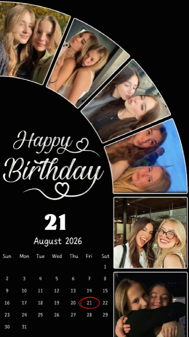 BIRTHDAY 21 AUGUST