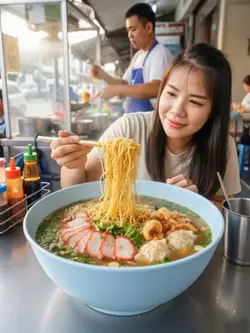 กินก๋วยเตี๋ยวกันค่ะ