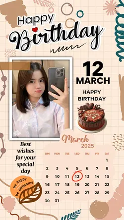 12 MARCH HBD 2025
