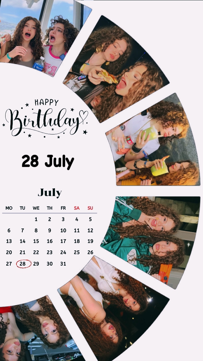 bday sister 28 july