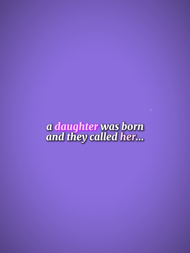 a daughter was born