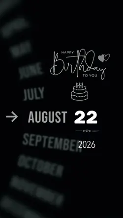 HBD AUGUST 22 