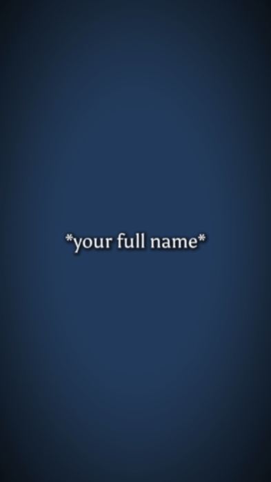 your full name