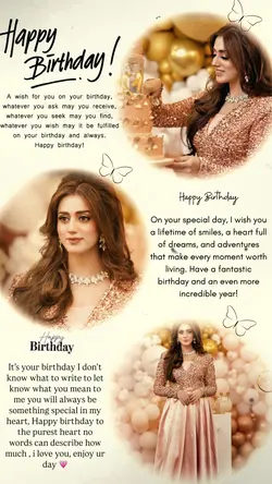 Birthday template.