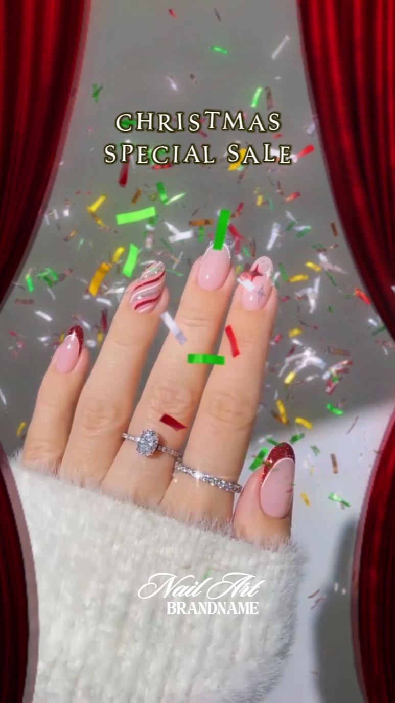 ARTE DE UÑAS Y NAVIDAD