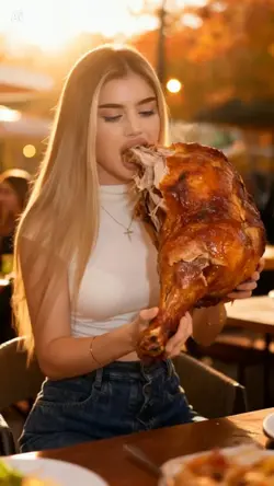 Mukbang mit Hähnchen