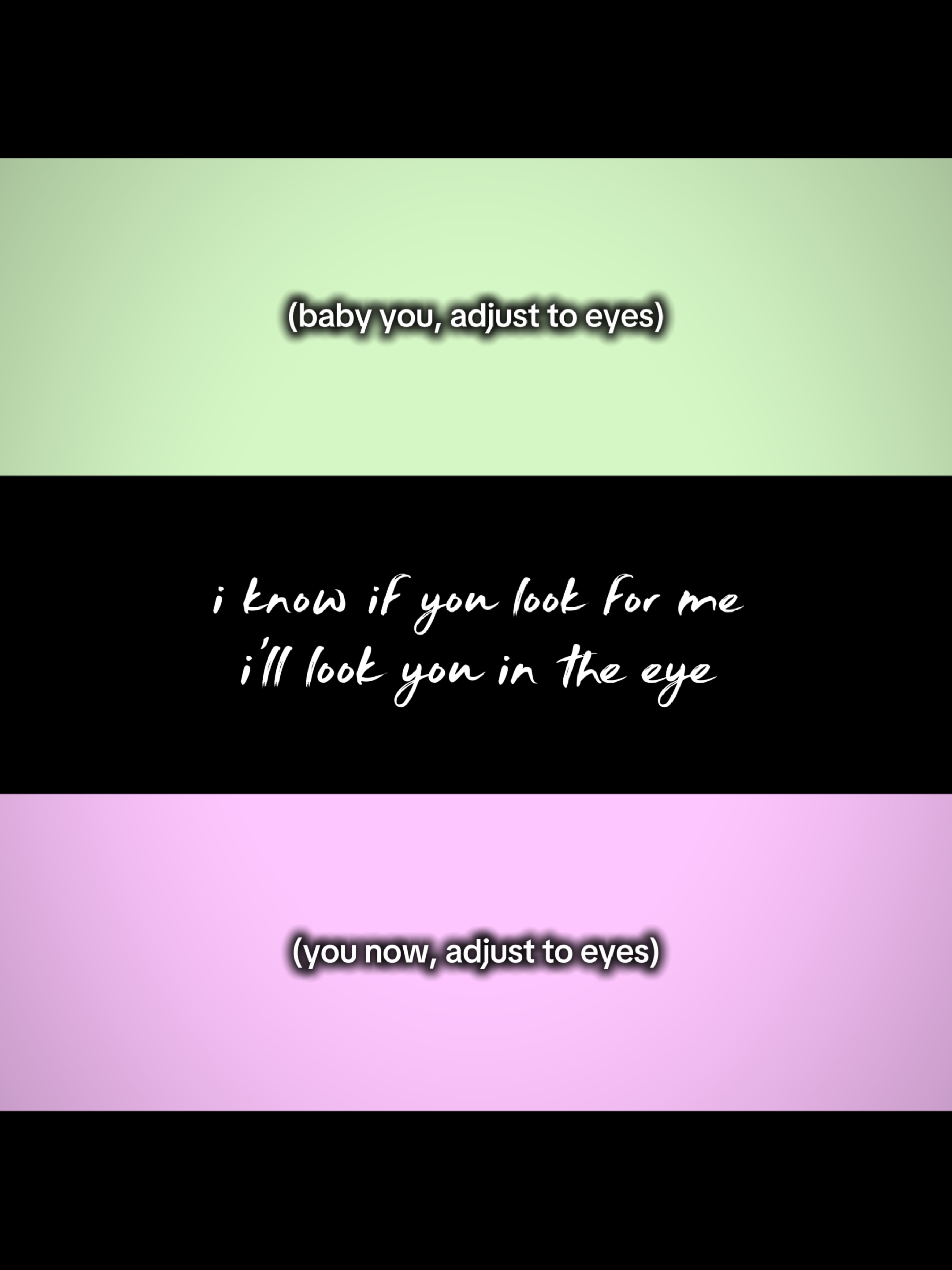 i'll look you in eye