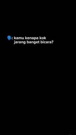 jarang bicara 