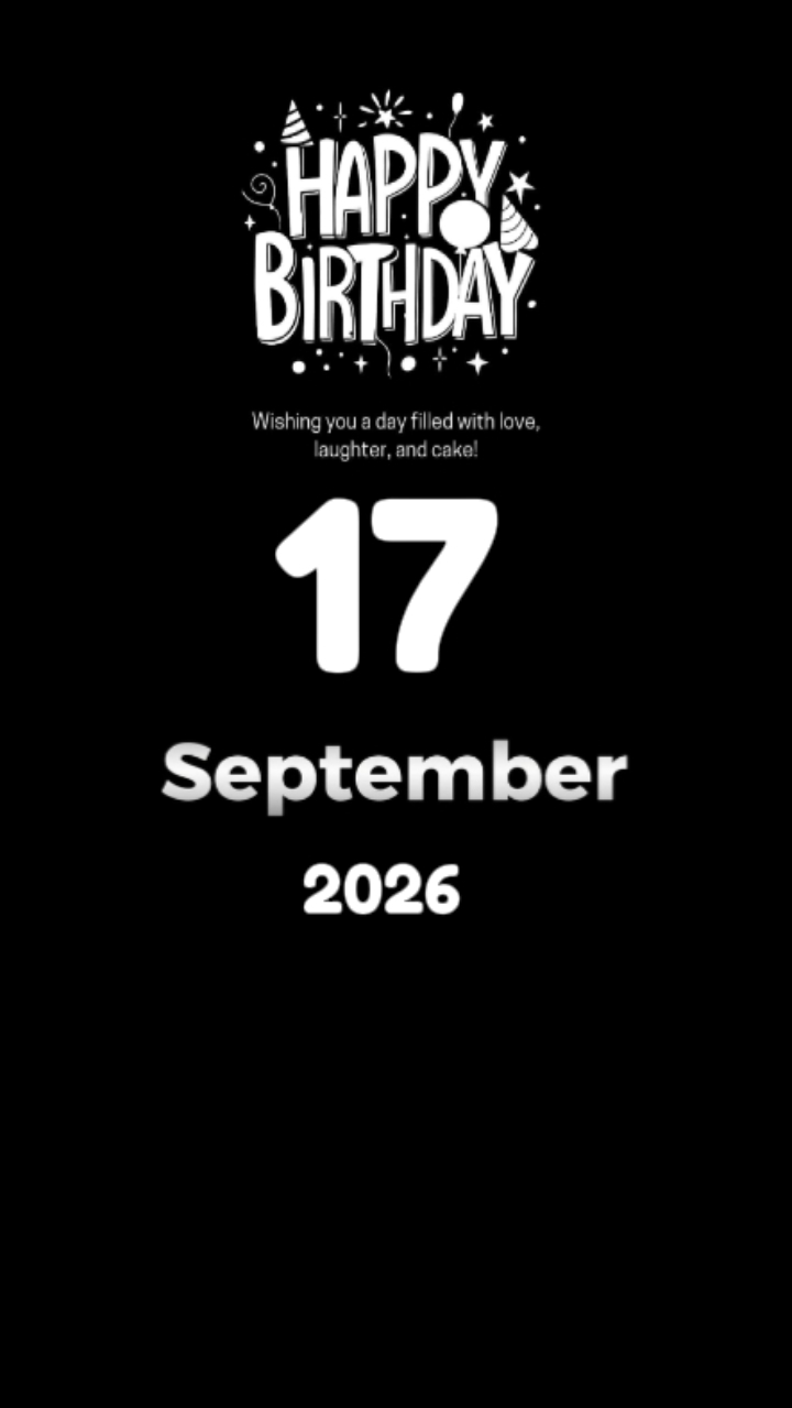 HBD 17 SEPTEMBER 26 