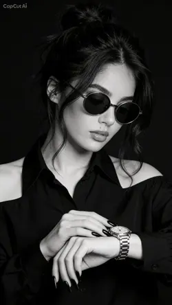 black and White potret