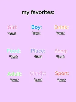 my favorites