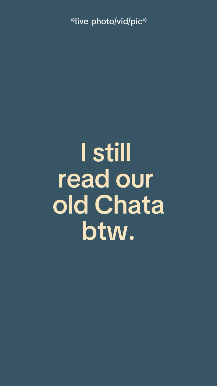 Istillreadouroldchat