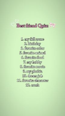 Bestfriend-Quiz