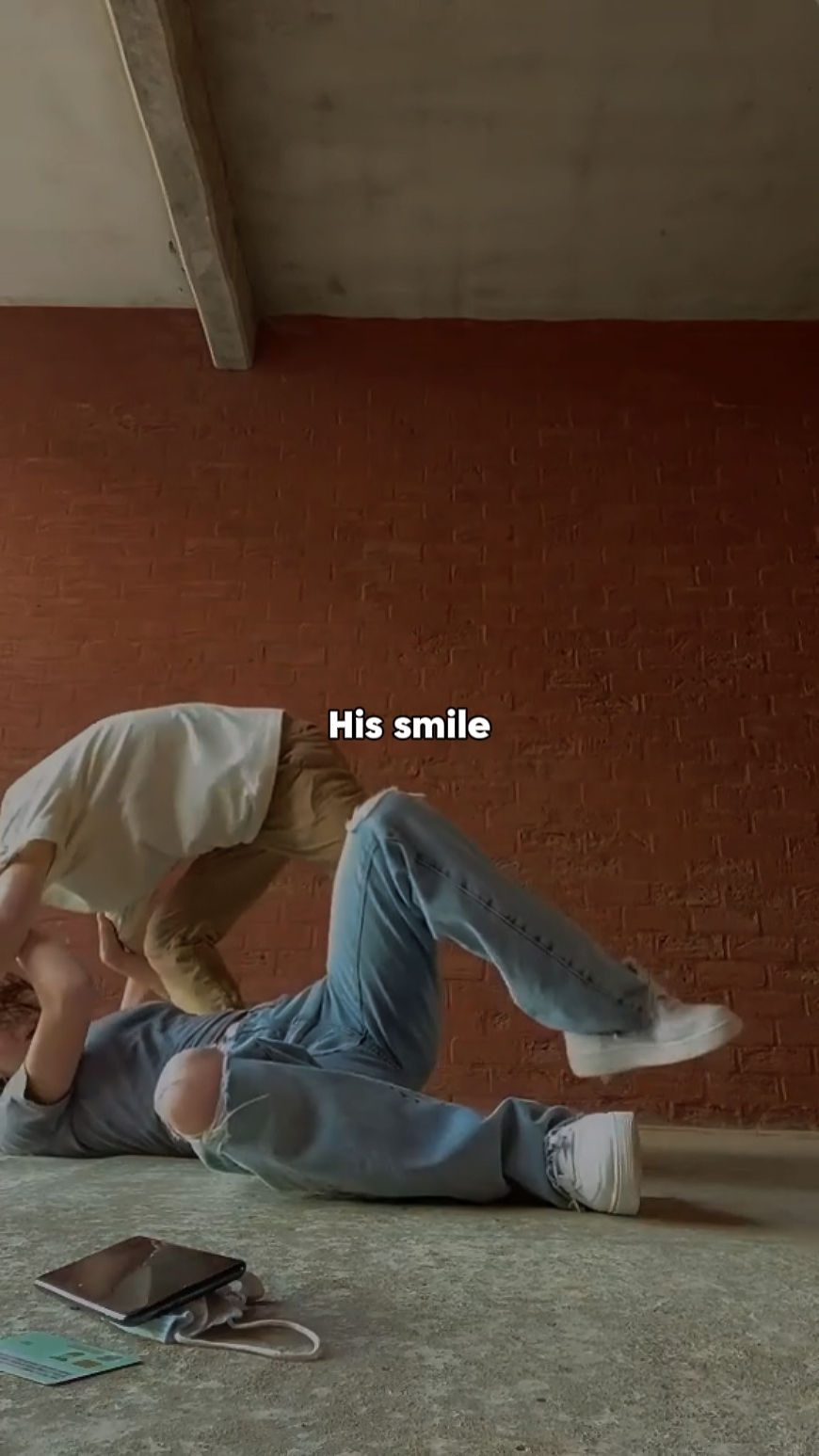 his smile , his eyes