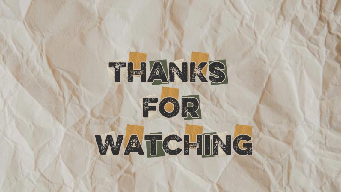 thank for watching 