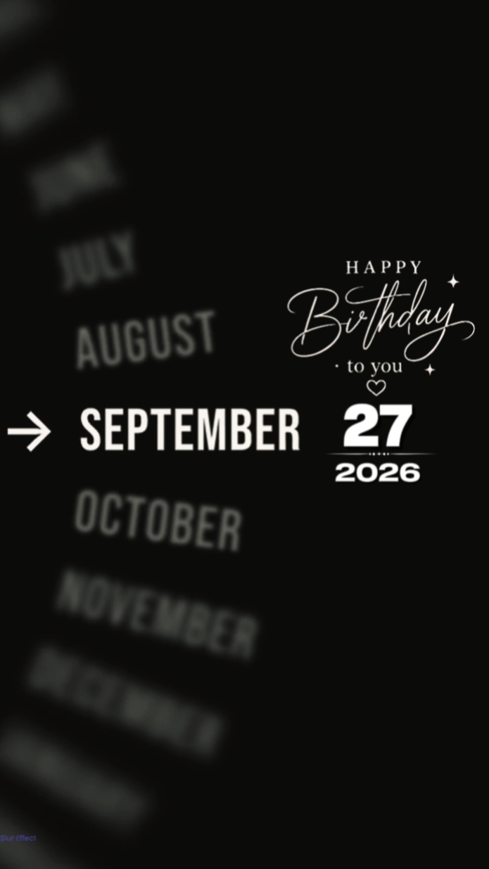 27 septembre Brthdy