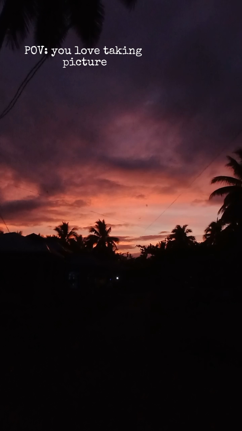 TAKING SUNSET PIC 