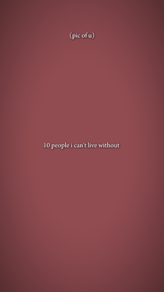 ican't live without 