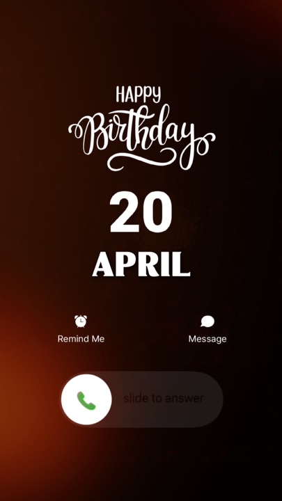 HBD 20 APRIL 2026