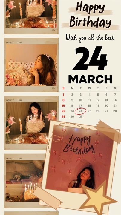 Selamat ulang tahun 24 Maret 2026