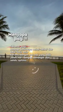 Menyapa pagi