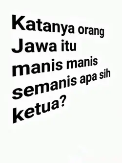 katanya orang Jawa