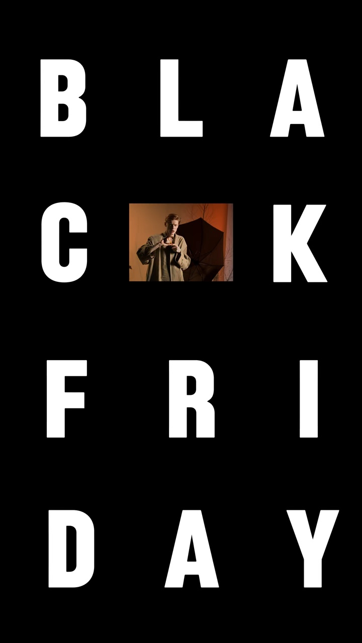 Black Friday Strong Effect Visual Fashion Time Limited Discount 
