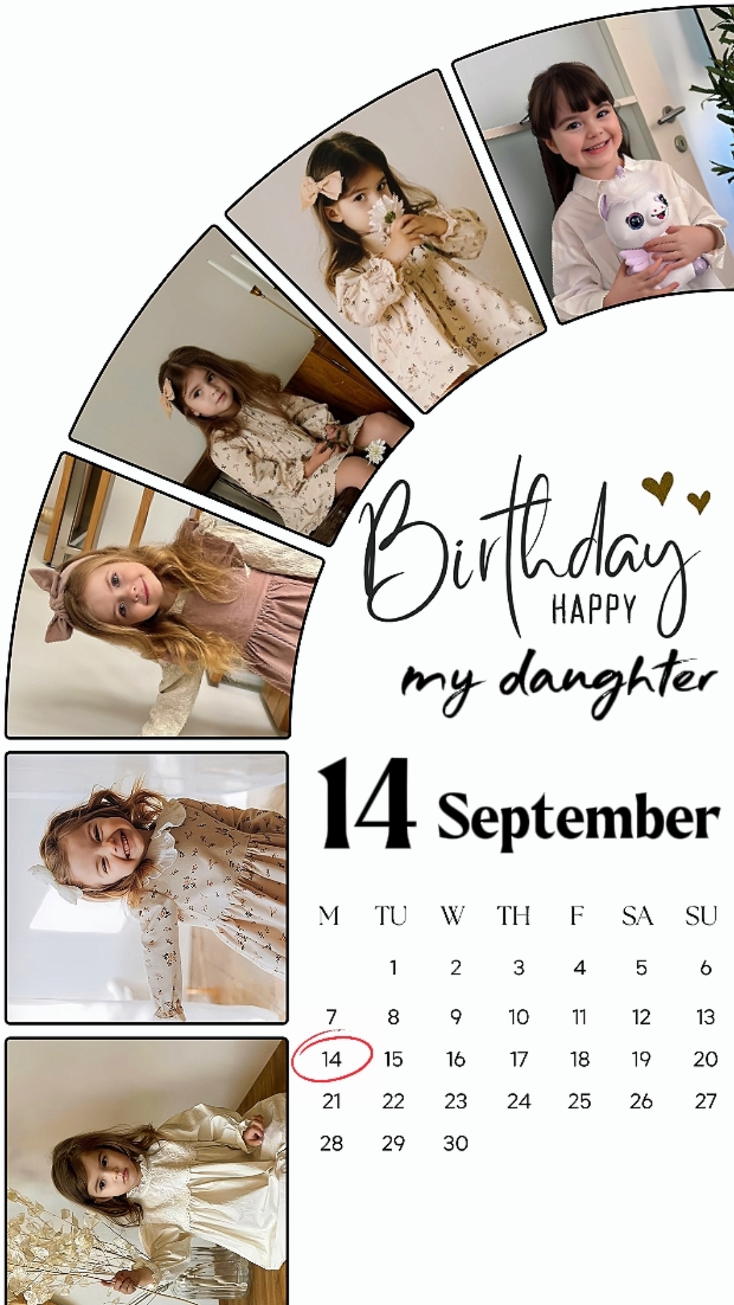 bday  daughter 14 