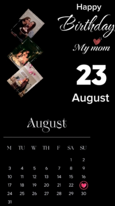 HBD Mom 23 August