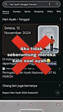 hari ayah tanpa ayah