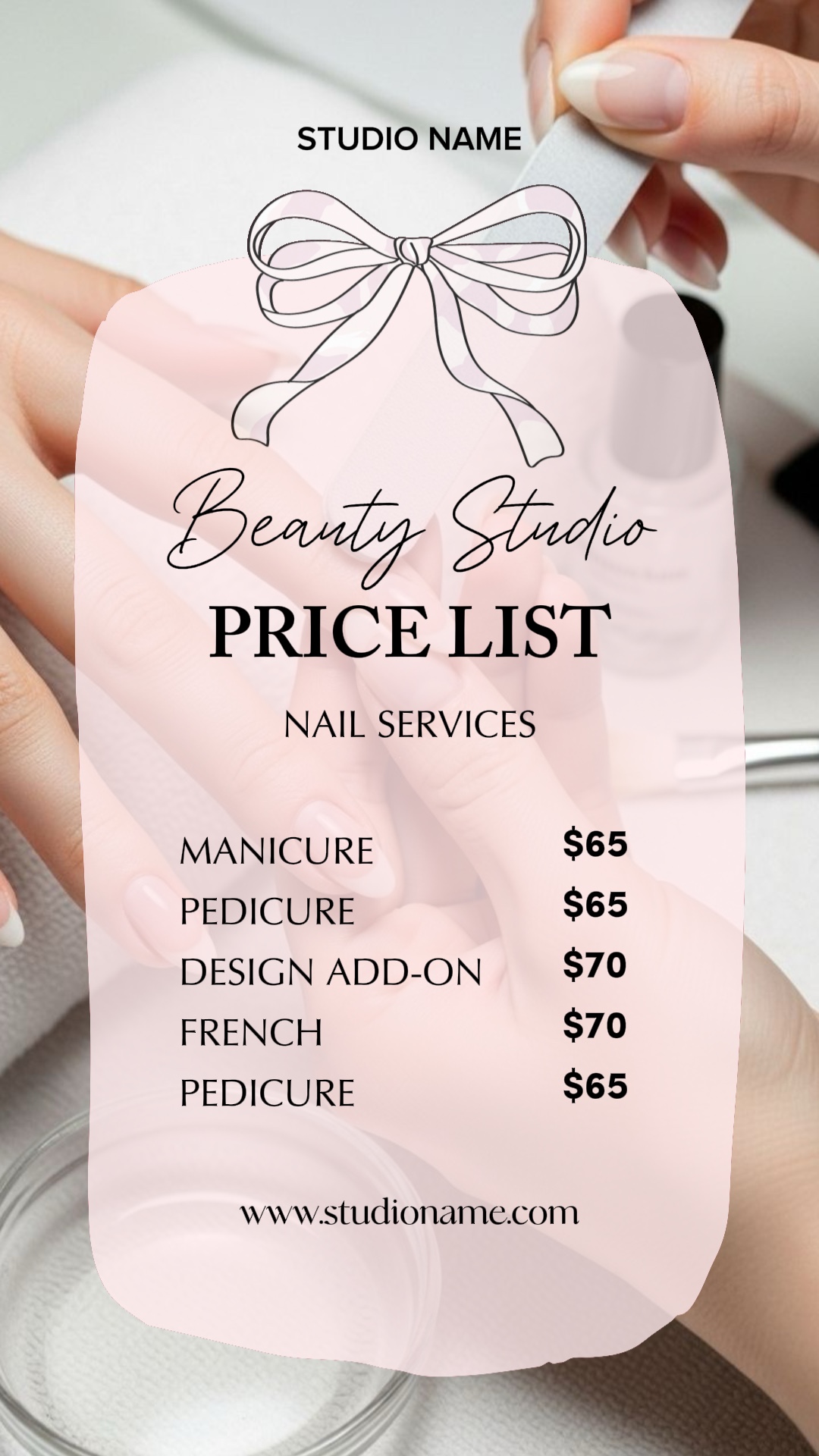 NAIL ART PRICELIST