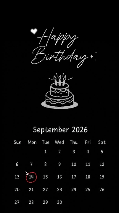 BDAY 14 SEPTEMBER