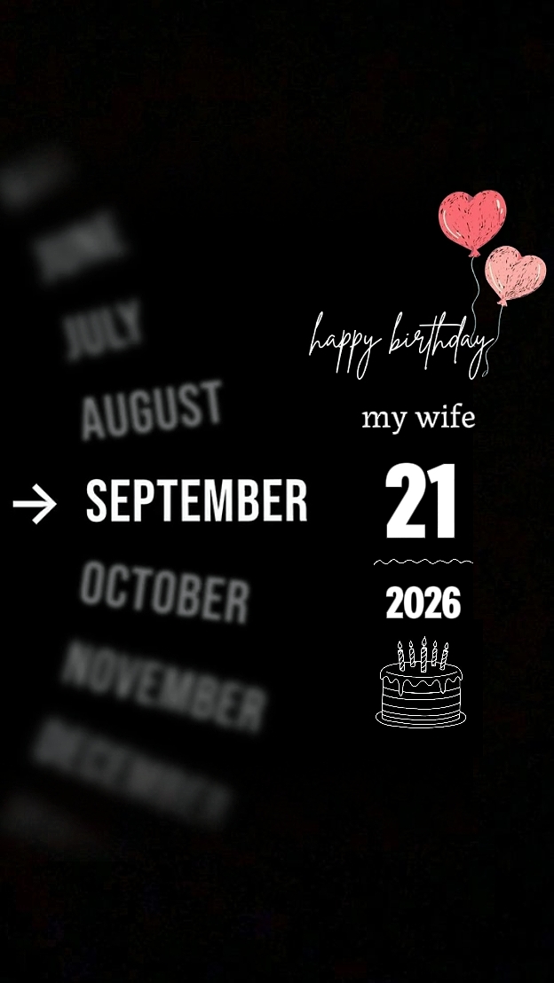 B'DAY MY WIFE