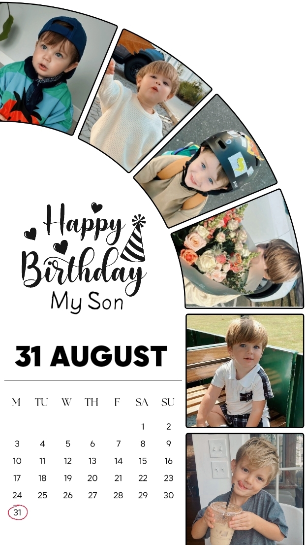 BDAY SON 31 AUGUST