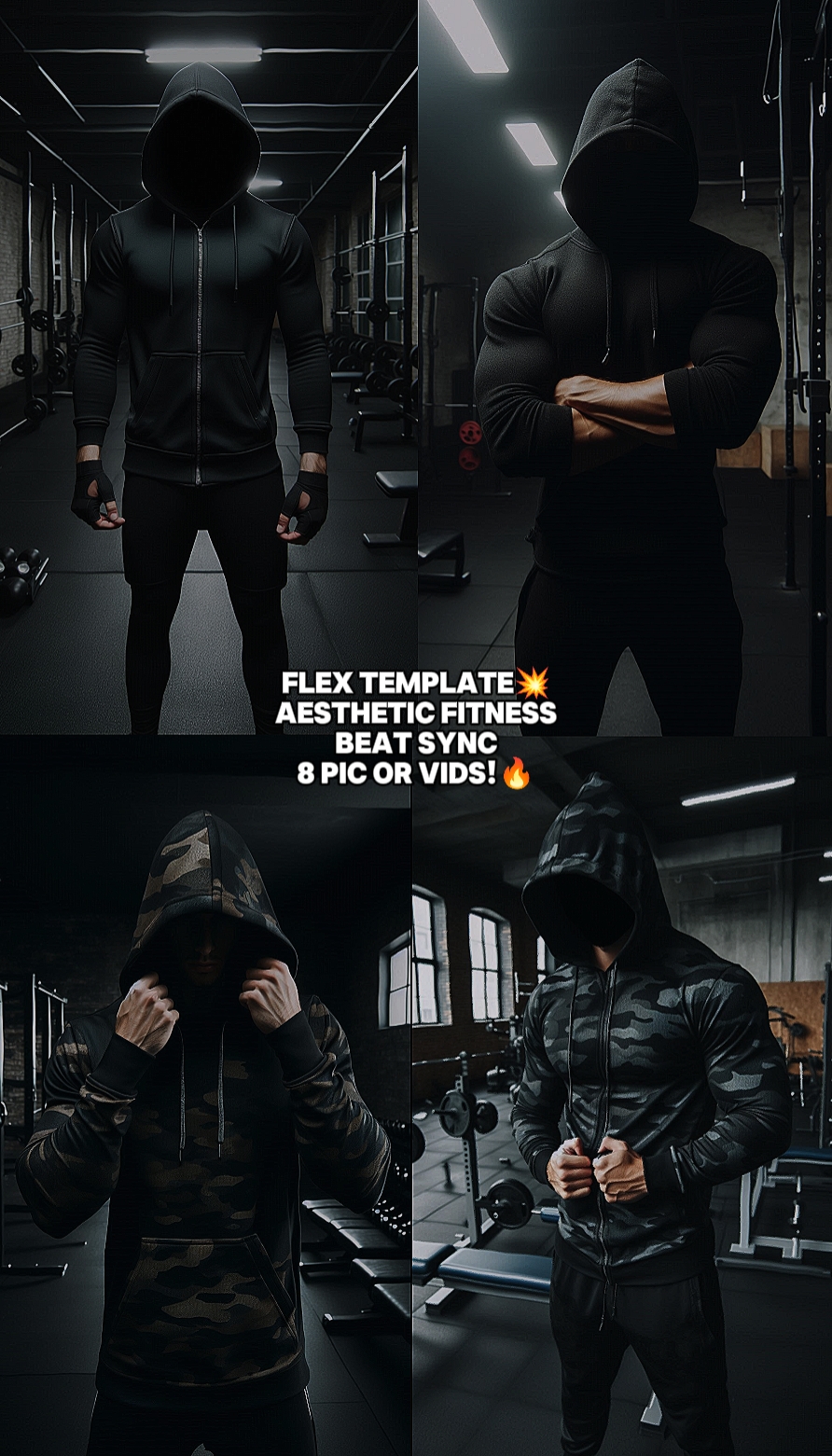 Volcado de fotos de fitness