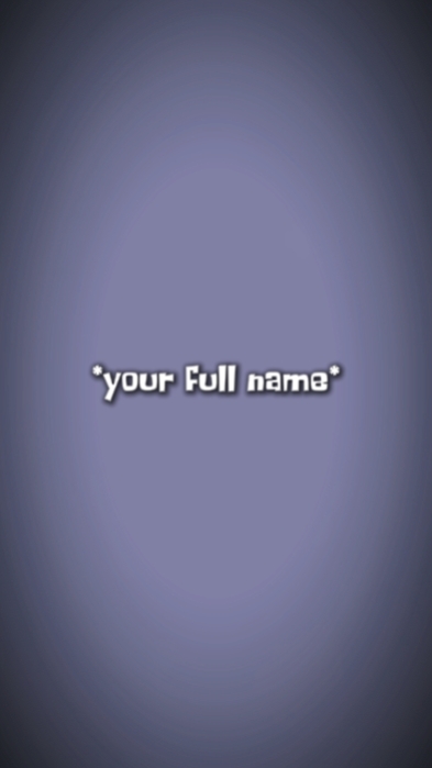 your full name