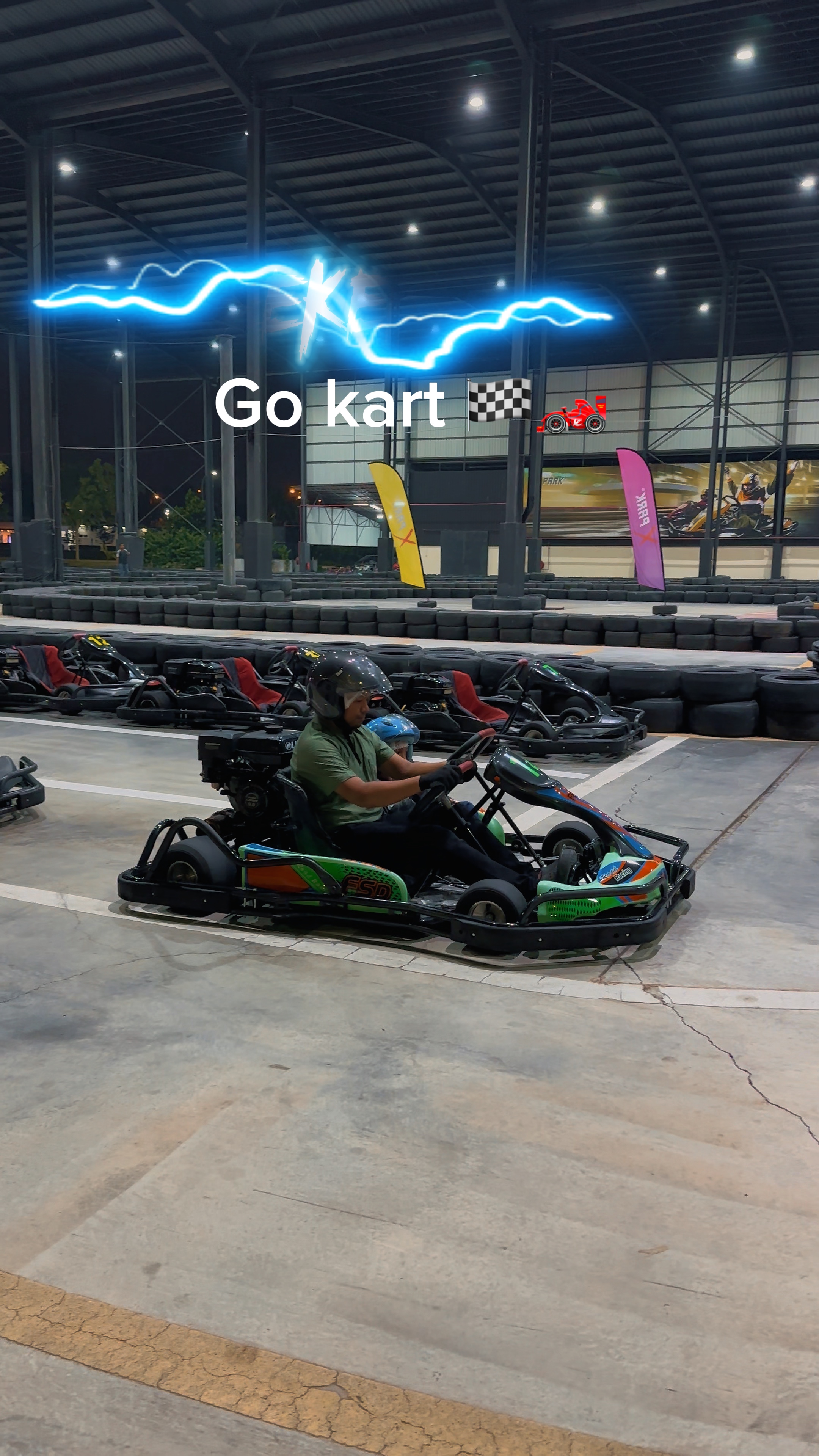 Vá carro de corrida de kart