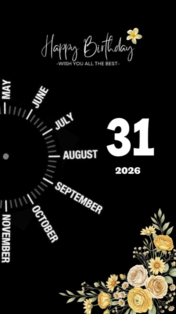 Birthday 31 August